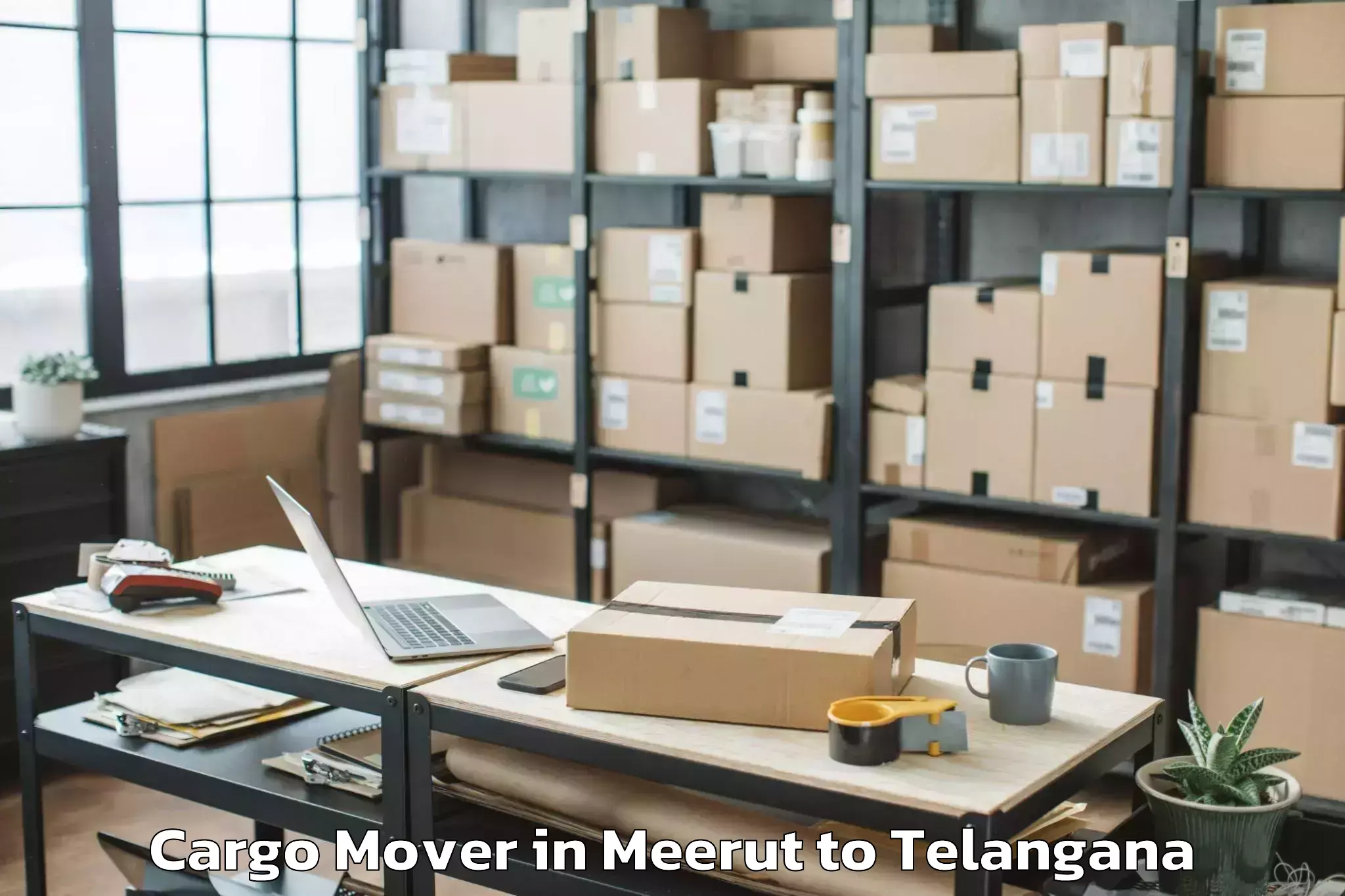 Efficient Meerut to Jagtial Cargo Mover